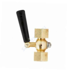 Кран для манометра 3-ходовой латунь Ду 15 Ру25 ВР М20х1,5 с рукояткой без фланца Росма 00000007318