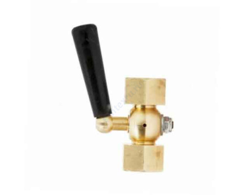 Кран для манометра 3-ходовой латунь Ду 15 Ру25 ВР G1/2"-М20х1,5 с рукояткой без фланца Росма 00000006782