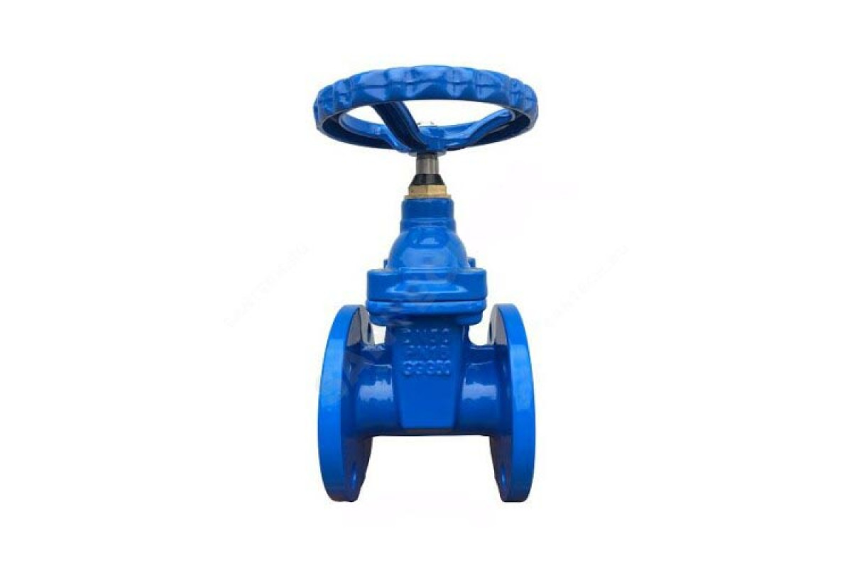 Задвижка чугун 30ч39р аналог МЗВ обрезиненный клин c гайкой Ду 200 Ру16 до +120 фл Китай