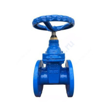 Задвижка чугун 30ч39р аналог МЗВ обрезиненный клин c гайкой Ду 600 Ру16 до +120 фл Китай