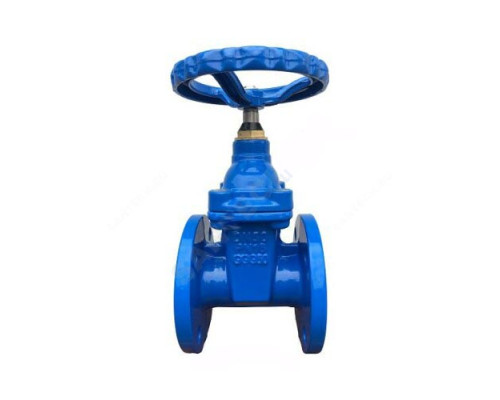 Задвижка чугун 30ч39р аналог МЗВ обрезиненный клин c гайкой Ду 400 Ру10 до +120 фл Китай