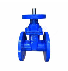 Задвижка чугун 30ч939р аналог МЗВ обрезиненный клин Ду 65 Ру10/16 фл под эл/привод Китай