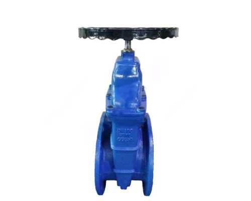 Задвижка чугун 30ч39р аналог МЗВ обрезиненный клин Ду 350 Ру10/16 фл гайк чёрн/штур Китай