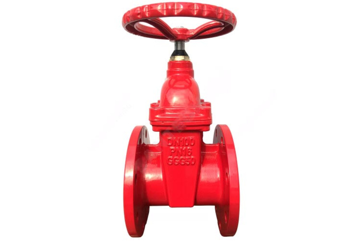 Задвижка чугун 30ч39р аналог МЗВГ обрезиненный клин Ду 300 Ру10/16 фл Китай