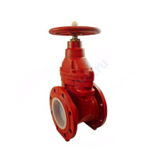 Задвижка чугун аналог МЗВГ обрезиненный клин Ду 80 Ру16 до +150 фл Завод им Гаджиева