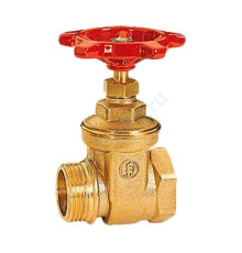 Задвижка клиновая латунь R54 Ду 20 Ру10 ВР/НР маховик Giacomini R54Y004