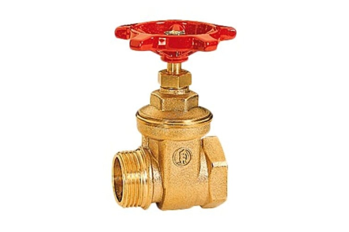 Задвижка клиновая латунь R54 Ду 32 Ру10 ВР/НР маховик Giacomini R54Y006