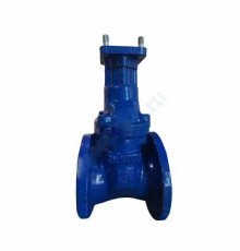 Задвижка чугун 30ч939р МЗВ обрезиненный клин Ду 150 Ру16 до +75 фл под эл/привод Завод им Гаджиева