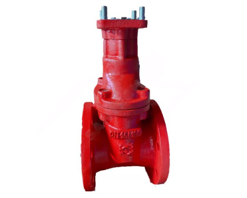 Задвижка чугун 30ч939р МЗВГ обрезиненный клин Ду 80 Ру16 до +150 фл под эл/привод Завод им Гаджиева