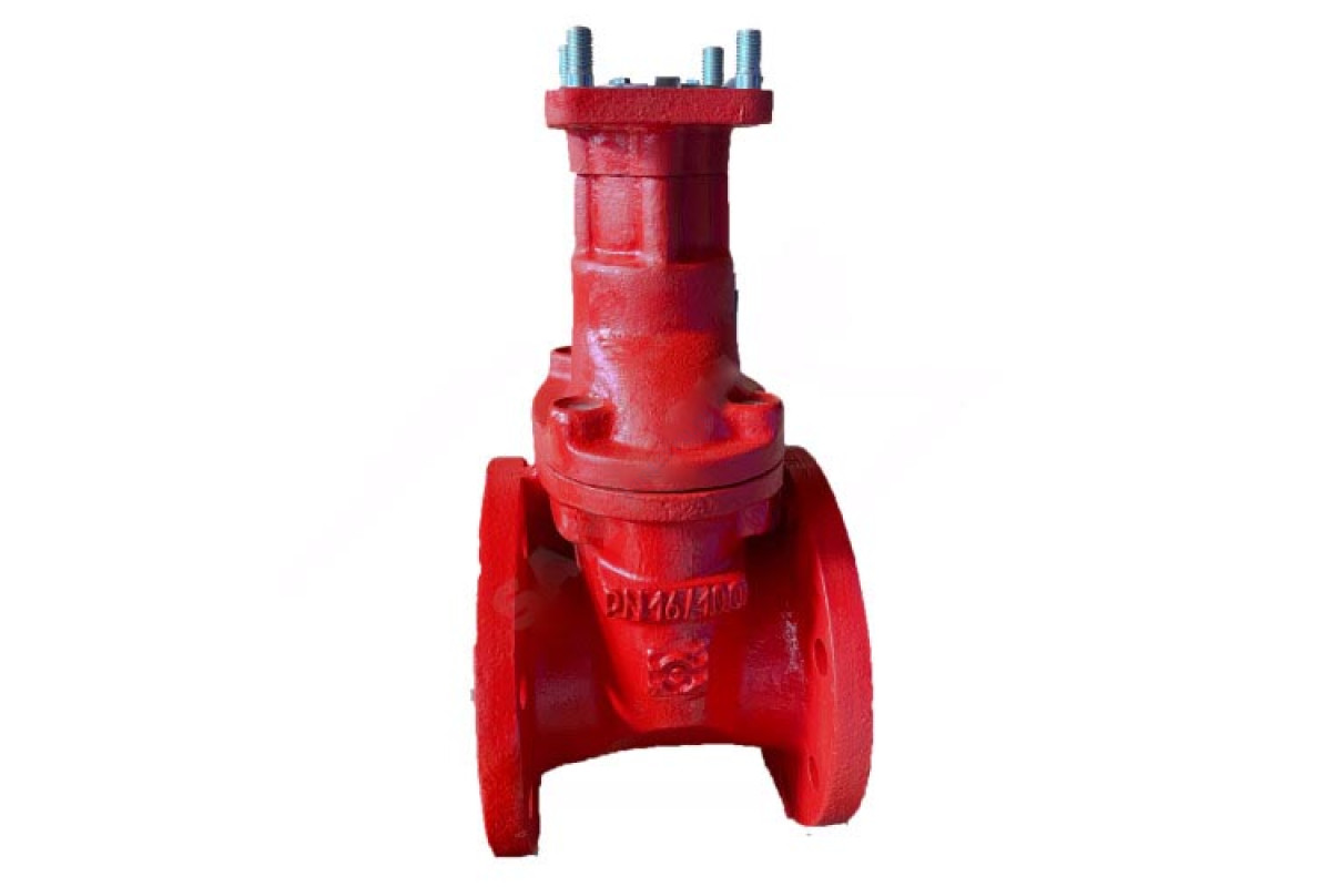 Задвижка чугун 30ч939р МЗВГ обрезиненный клин Ду 150 Ру16 до +150 фл под эл/привод Завод им Гаджиева