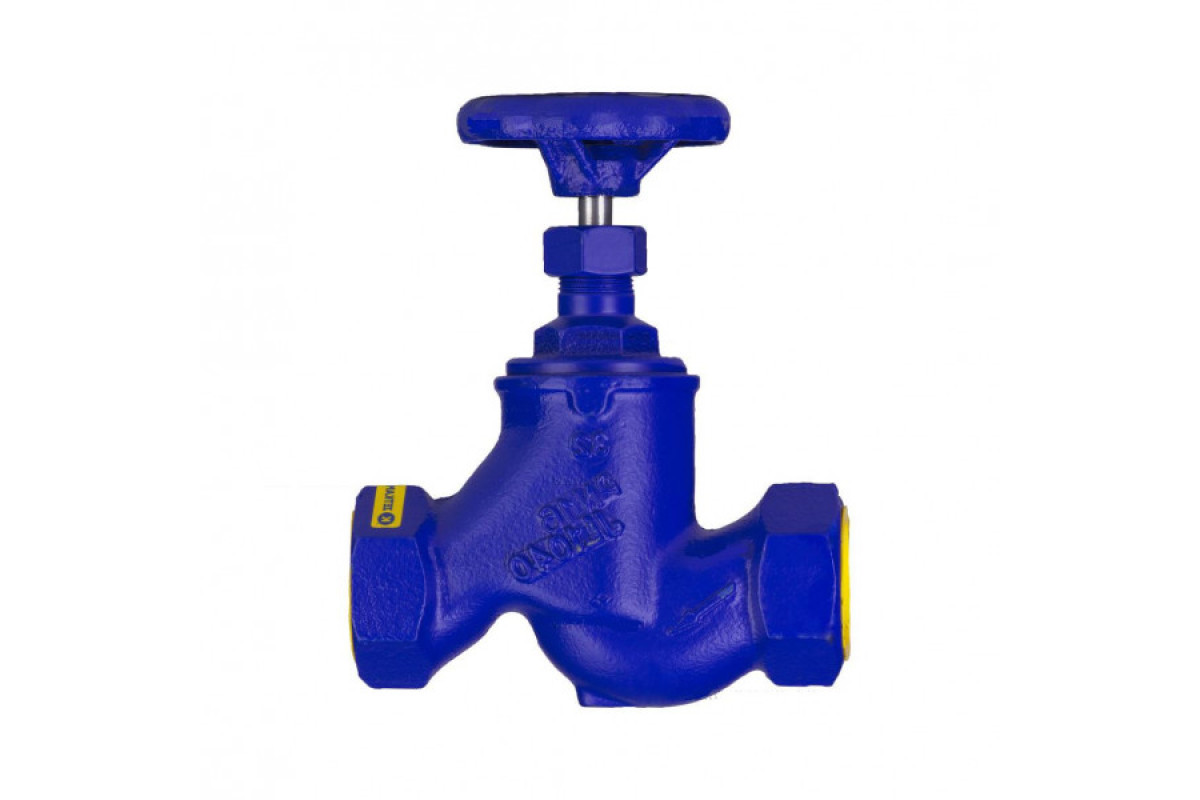 Клапан запорный чугун 201A Ду 10 Ру16 Тмакс=200 оС ВР со штурвалом сальниковый Zetkama 201A010C00