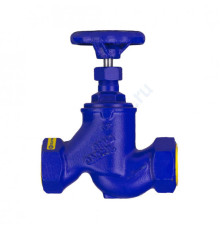 Клапан запорный чугун 201A Ду 20 Ру16 Тмакс=200 оС ВР со штурвалом сальниковый Zetkama 201A020C00