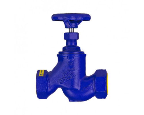 Клапан запорный чугун 201A Ду 25 Ру16 Тмакс=200 оС ВР со штурвалом сальниковый Zetkama 201A025C00