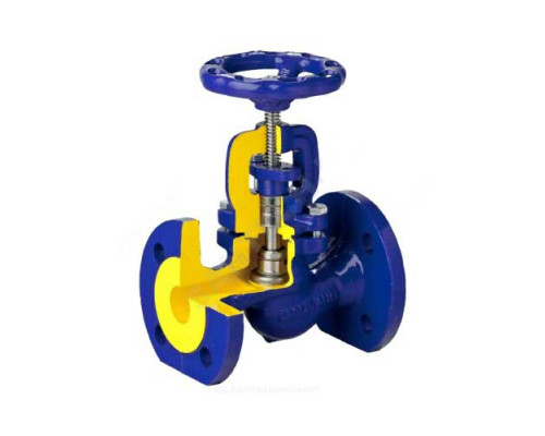 Клапан запорный чугун 215A Ду 150 Ру16 Тмакс=300 оС фл со штурвалом сальниковый Zetkama 215A150C01