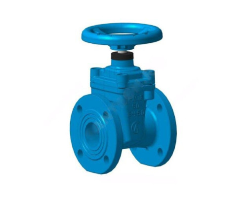 Задвижка чугун 30ч39р обрезиненный клин Ду 100 Ру16 до +115 фл ЛМЗ