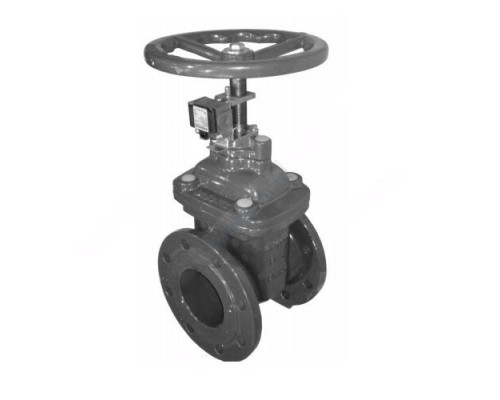 Задвижка чугун Passage V GV-01/F Ду 100 Ру16 до +120 фл с контроллером положения открыто-закрыто DINARM