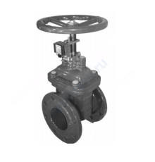 Задвижка чугун Passage V GV-01/F Ду 150 Ру16 до +120 фл с контроллером положения открыто-закрыто DINARM