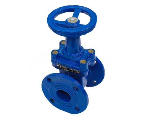 Задвижка чугун 30ч39р аналог МЗВГ обрезиненный клин c гайкой Ду 150 Ру16 до +150 фл Промтревл