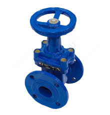 Задвижка чугун 30ч39р аналог МЗВ обрезиненный клин c гайкой Ду 350 Ру16 фл Промтревл