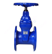 Задвижка чугун 30ч39р аналог МЗВ обрезиненный клин с гайкой и направляющими клина Ду 50 Ру10/16 фл Benarmo