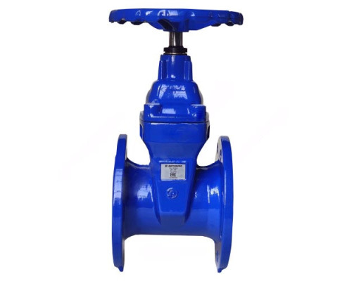 Задвижка чугун 30ч39р аналог МЗВ обрезиненный клин с гайкой и направляющими клина Ду 300 Ру10/16 фл Benarmo