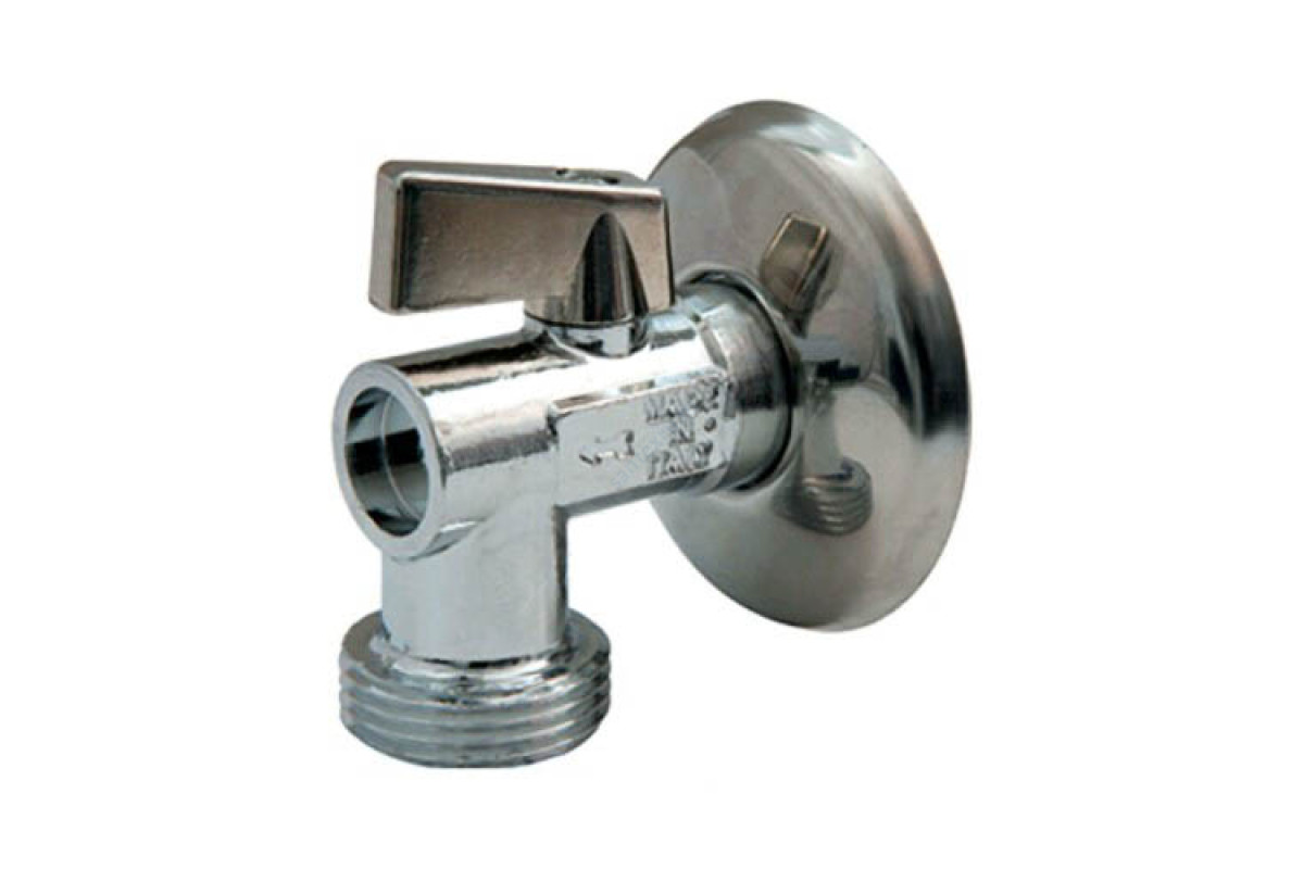 Кран шаровой латунный бытовой хром R614 НР Giacomini