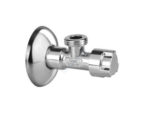 Кран латунный бытовой угловой G1/2" Ру10 НР Icma 90519AD07 Кран латунный бытовой угловой G1/2" Ру10 НР Icma 90519AD07