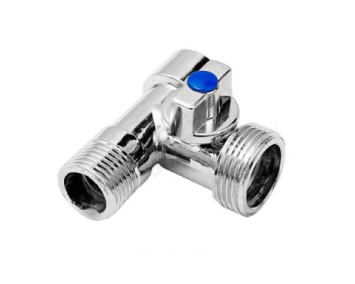 Кран шаровой для стир машин 3-ходовой ВР/НР/НР VRT