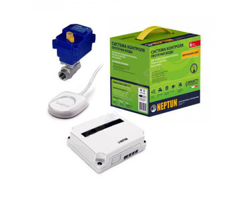 Система защиты от протечек латунь никелированное Base Light ВР Neptun G1/2" Ду 15 