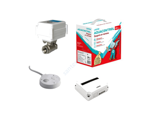 Система защиты от протечек латунь никелированное Aquacontrol G3/4" Ду 20 ВР Neptun 2153589