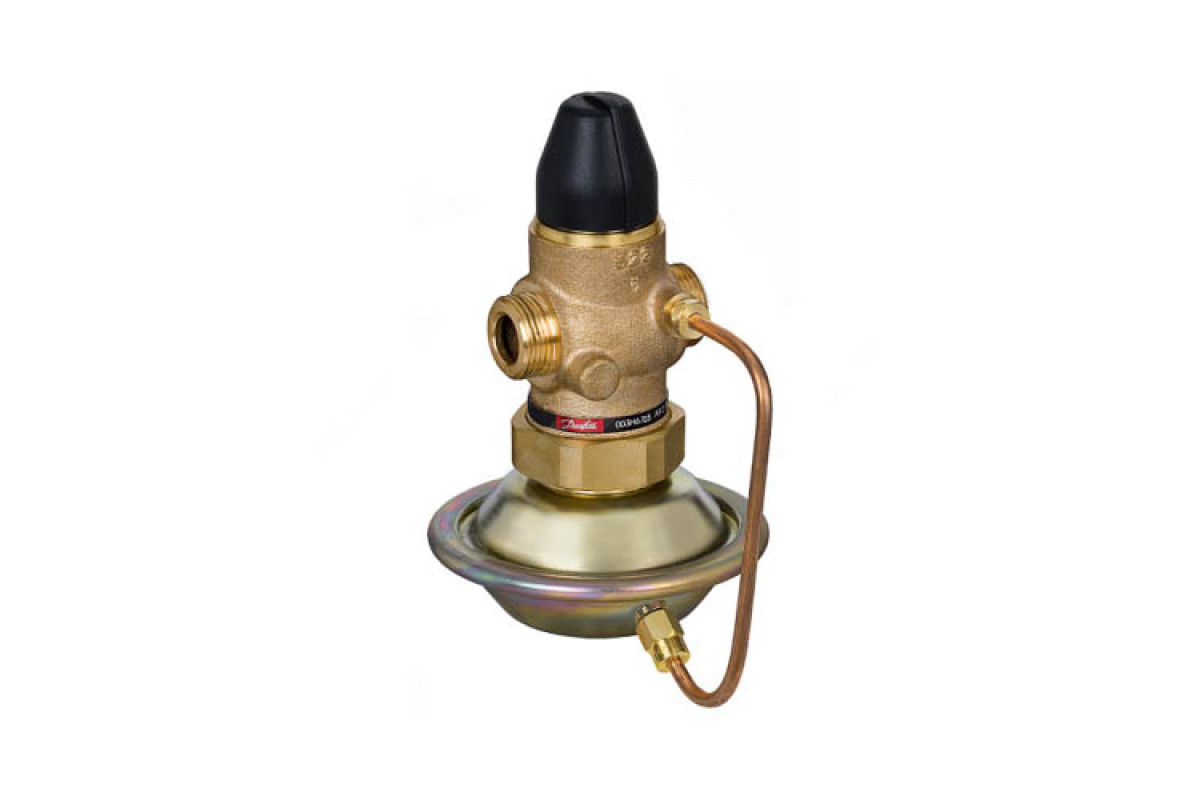 Регулятор расхода бронза AVQ Ду 25 Ру25 НР G1 1/4" Kvs=8м3/ч подача/обратка Danfoss 003H6726