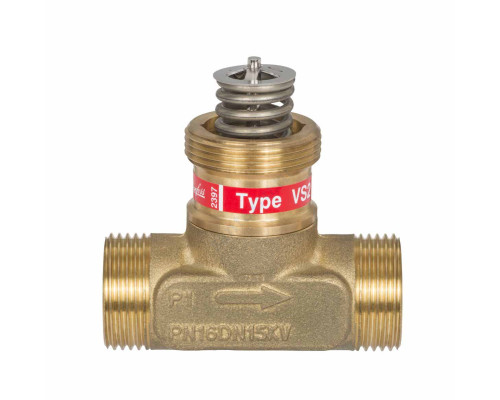 Клапан регулирующий латунь VS2 Ду 15 Ру16 НР G3/4" Kvs=0.25м3/ч Danfoss 065F2111