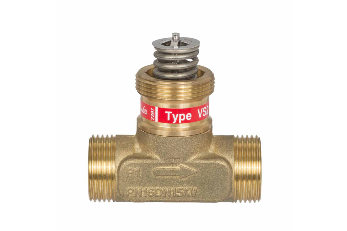Клапан регулирующий латунь VS2 Ду 15 Ру16 НР G3/4" Kvs=1м3/ч Danfoss 065F2114