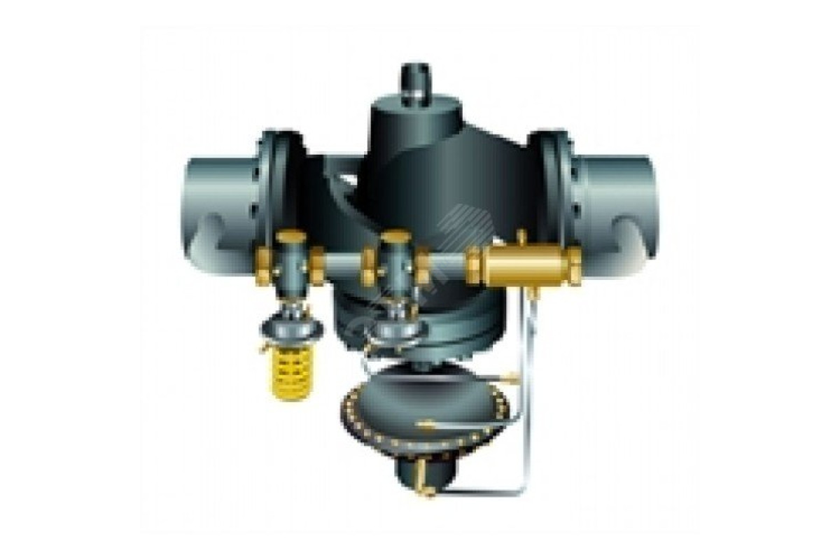 Регулятор давления после себя чугун PCV-VFG 2 Ду 250 Ру25 фл - Kvs=630м3/ч пилотный Danfoss 003G1527