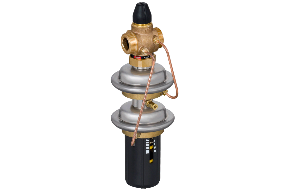 Регулятор перепада давления бронза AVPQ-4 Ду 25 Ру25 G1 1/4" НР -2 Kvs=8м3/ч Danfoss 003H6559