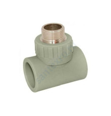 Тройник PP-R комбинированный серый НР Дн 25х1/2" VALFEX 10128125Г