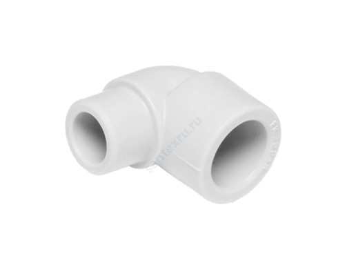 Угольник PP-R белый внутр/наруж пайка Дн 25х90гр Ру25 RTP (РосТурПласт) 19770