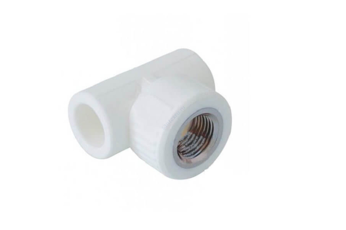 Тройник PP-R комбинированный белый ВР Дн 20х1/2" VALFEX 10127020