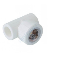 Тройник PP-R комбинированный белый ВР Дн 25х1/2" VALFEX 10127125