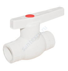 Кран PP-R шаровой белый внутренняя пайка Дн 25 OPTIMA VALFEX 10145025