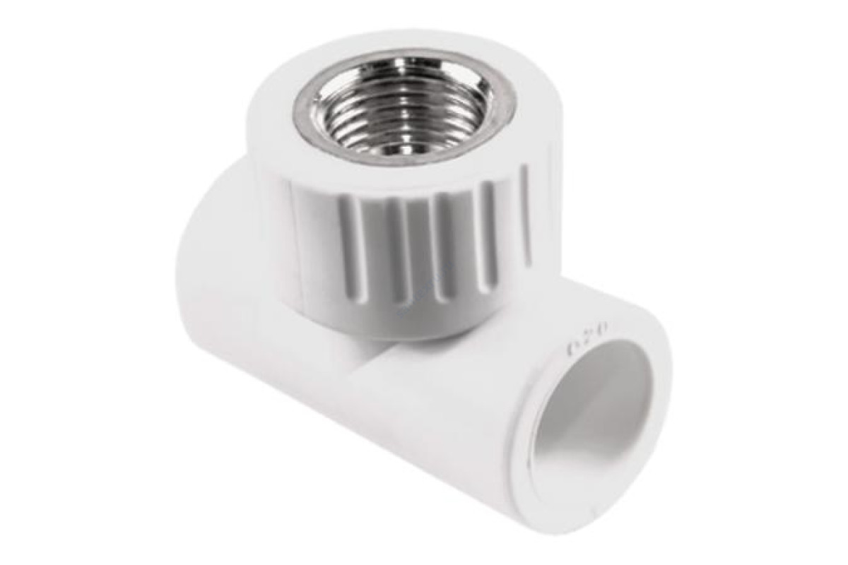 Тройник PP-R комбинированный белый ВР Дн 32х3/4" RTP (РосТурПласт) 10749