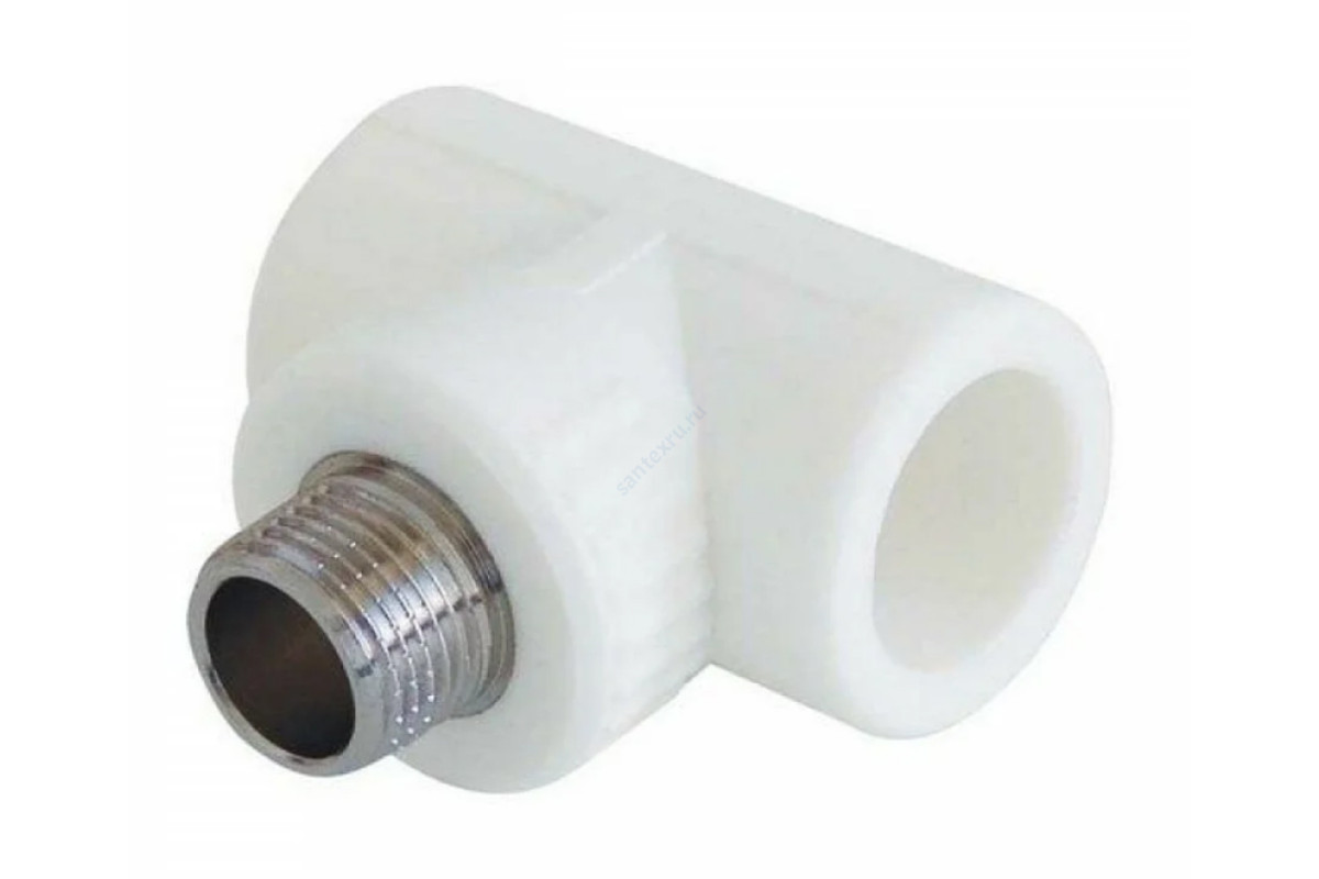 Тройник PP-R комбинированный белый НР Дн 32х1/2" RTP (РосТурПласт) 10758