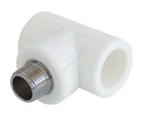 Тройник PP-R комбинированный белый НР Дн 32х1/2" RTP (РосТурПласт) 10758