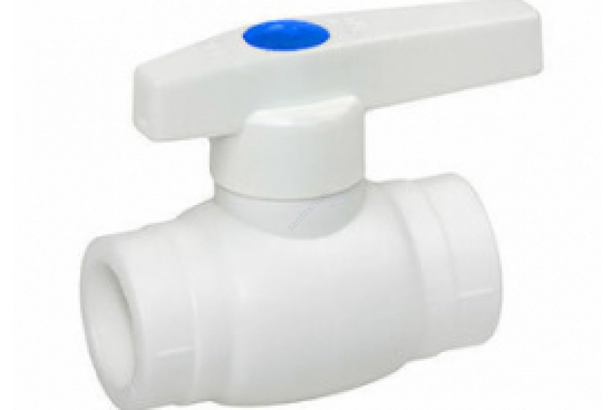 Кран PP-R шаровой белый внутренняя пайка Дн 20 Стандарт RTP (РосТурПласт) 25846