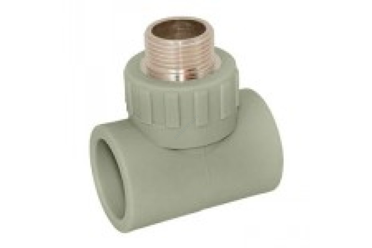 Тройник PP-R комбинированный серый НР Дн 25х1/2" RTP (РосТурПласт) 10997