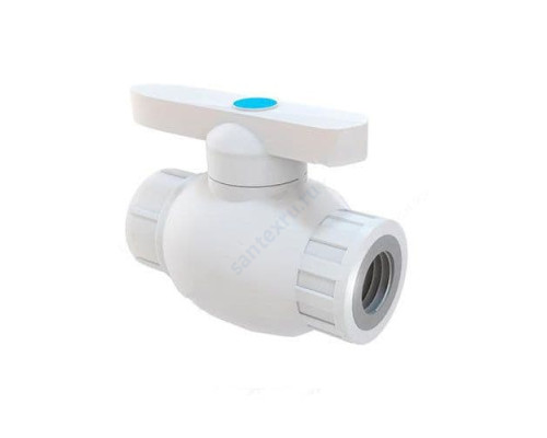 Кран PP-R шаровой белый ВР Дн 20х1/2" RTP (РосТурПласт) 16207