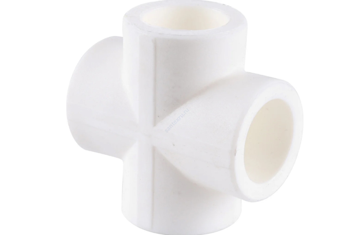 Крестовина PP-R белая внутренняя пайка Дн 20 RTP (РосТурПласт) 10591