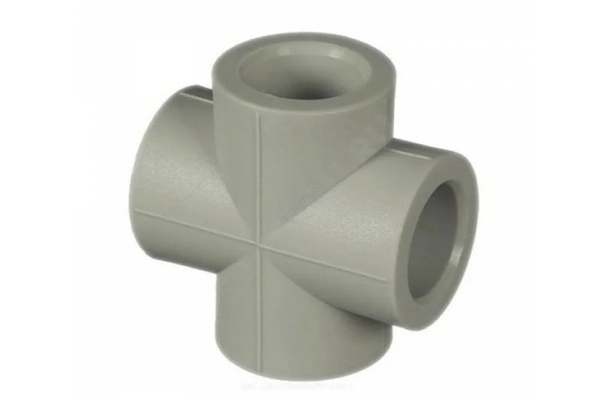 Крестовина PP-R серая внутренняя пайка Дн 32 RTP (РосТурПласт) 10924