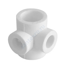 Крестовина PP-R 2-плоскостная белая внутренняя пайка Дн 32х25 VALFEX 10118132