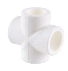 Крестовина PP-R белая внутренняя пайка Дн 32 VALFEX 10118032